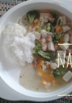 Foto resep Nasi capcay udang (MPASI 11m+)