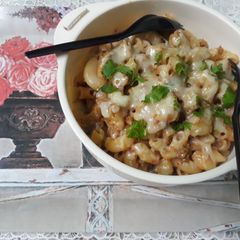 Cheese burger Pasta A picture of Cheese burger Pasta.