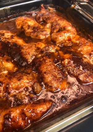 A picture of Oven BBQ Chicken.