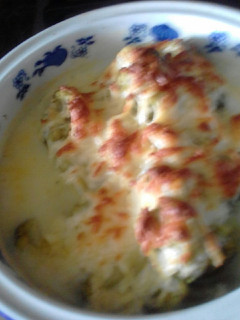 Una foto de Brócoli gratinado