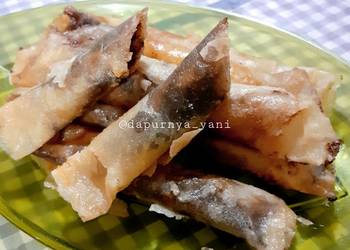 Masakan Unik Cemilan : Pisang Lumpia Ala Restoran