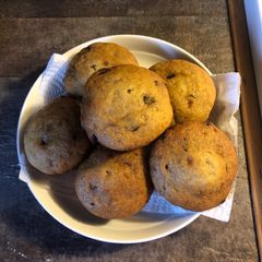 A picture of Chocolate and banana muffins!.