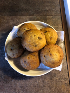 A picture of Chocolate and banana muffins!.
