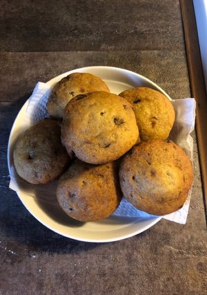 A picture of Chocolate and banana muffins!.