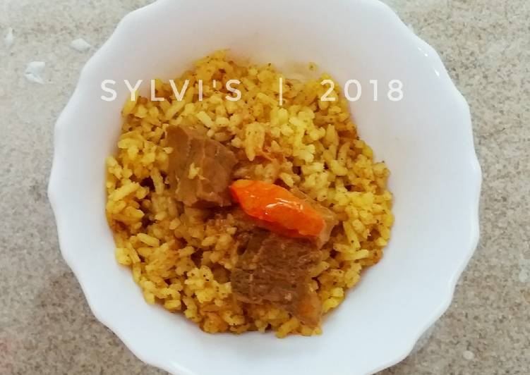 Nasi Kebuli (rice cooker)