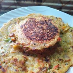 A picture of Stuffed bread omelette without egg.