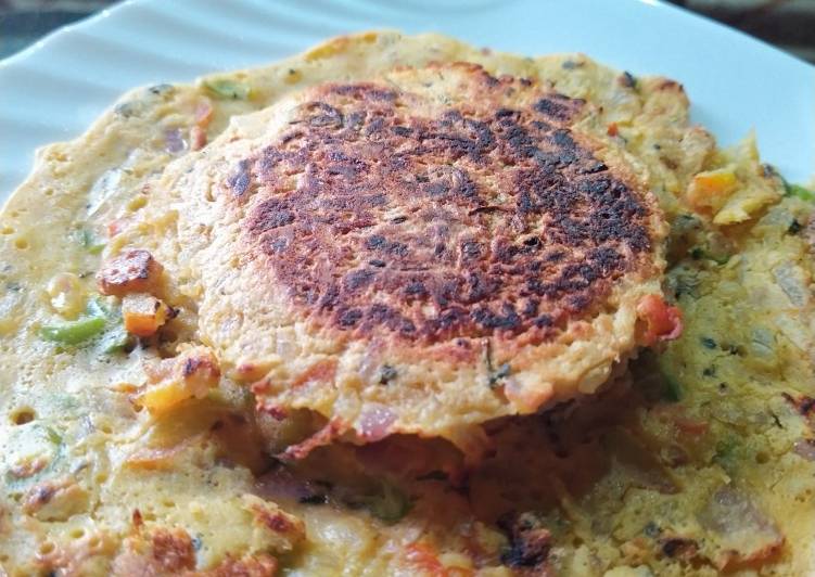 Stuffed bread omelette without egg