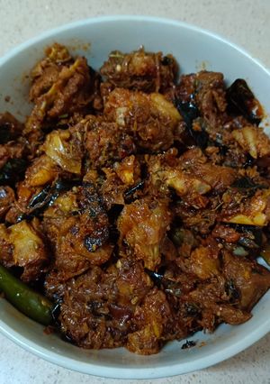 A picture of Mutton masala fry.