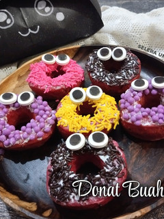Foto resep Donat Buah Naga