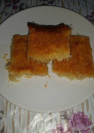 صورة لوصفة كنافه سادة بدون حشوة