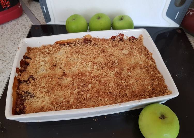 Easiest Way to Make Any-night-of-the-week My Apple &amp; Peach Crumble