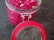 Une photo de tartinade betteraves