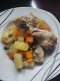 Jamoncitos de pollo a la jardinera