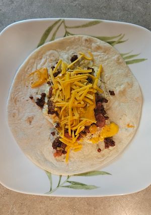 A picture of Tex Mex breakfast burritos.