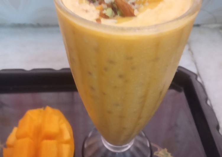 Steps to Make Super Quick Homemade Mango sago coconut pudding