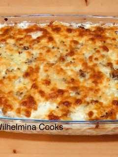 A picture of Macaroni And Beef Casserole.