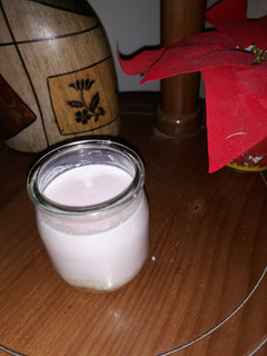 Una foto de Postre de frambuesa y queso light