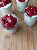 Tapioca coco à la compotée de fraises