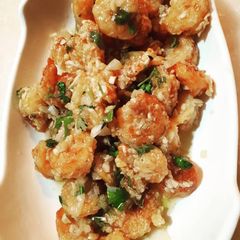 A picture of Garlic butter shrimps 🍤.