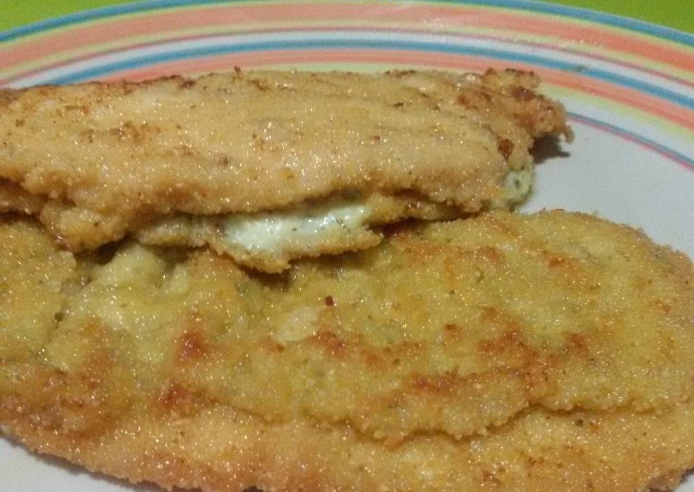 Filetes de pollo con bechamel con Thermomix