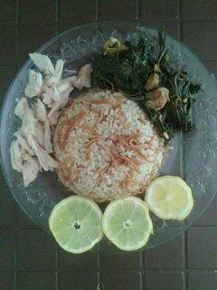 صورة لوصفة رز بشعيرية وملوخية