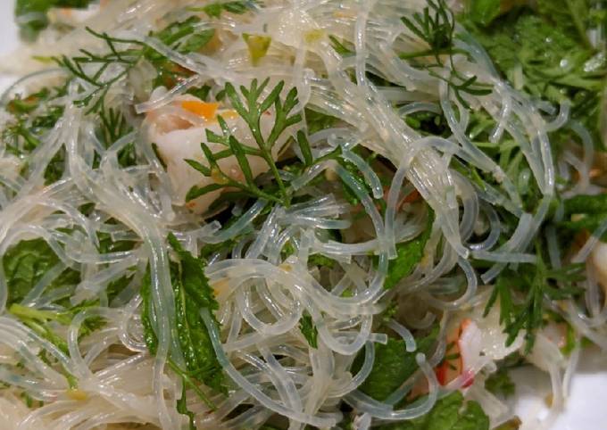 Recipe of Perfect Yum Woon Sen (Thai Glass Noodle Salad)