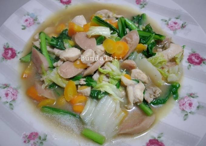 Langkah Mudah untuk Menyiapkan 437.Tumis Sayuran Sehat, Sempurna