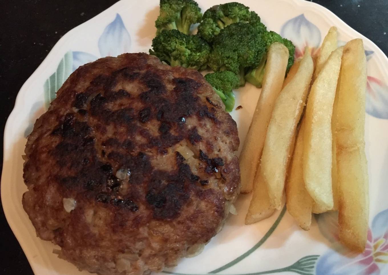 Hambagu with Japanese saus
