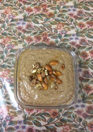 A picture of Jaggery Payasam in Kerala style.