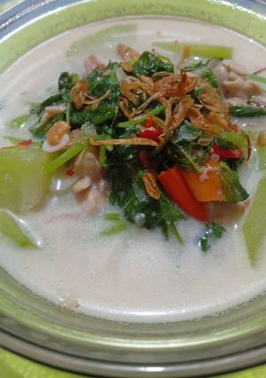 Foto resep Bobor bayam labu siam