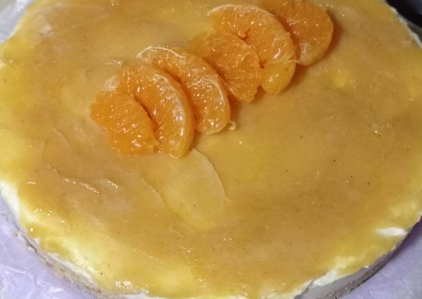 No Bake Cheese cake with Lemon Curd