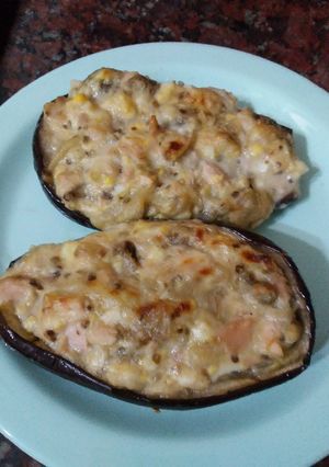 Una foto de Berenjenas rellenas con atún