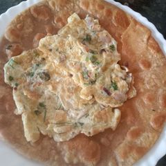 A picture of Anda paratha.
