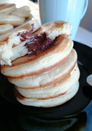 Une photo de Pancake fourré au chocolat