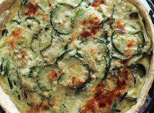 Una foto de Tarta de zapallitos italianos o zuccini