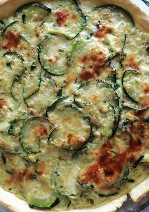 Una foto de Tarta de zapallitos italianos o zuccini