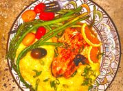 A picture of mushroom polenta