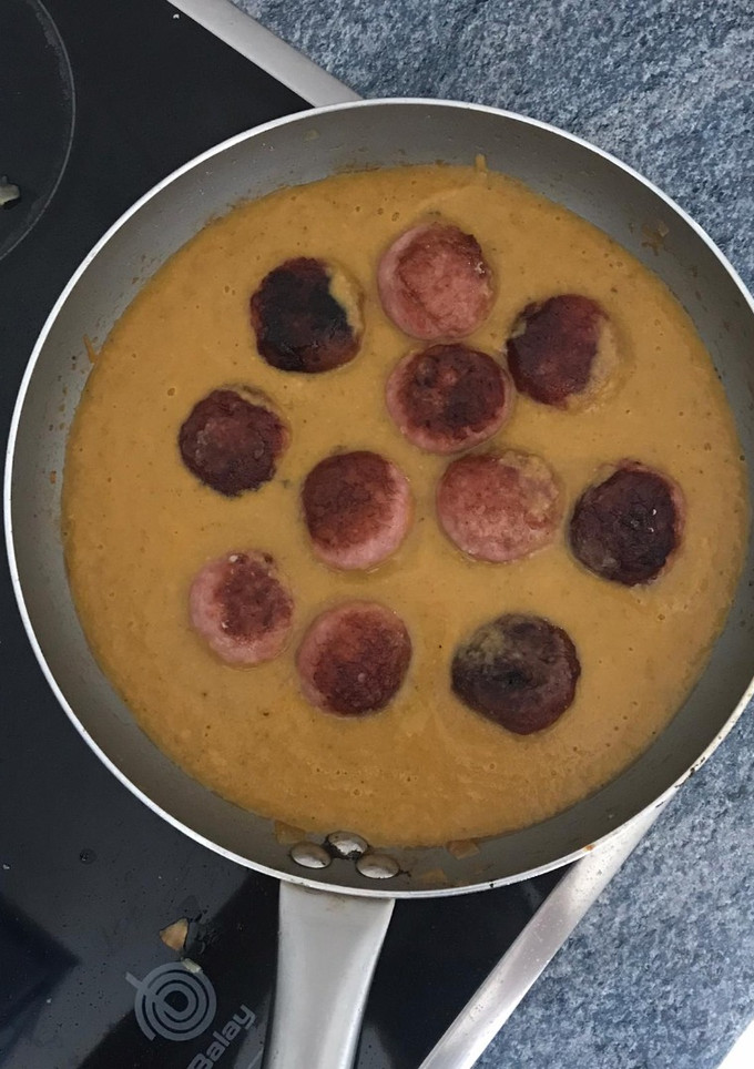 Una foto de Albóndigas en salsa o achatadas