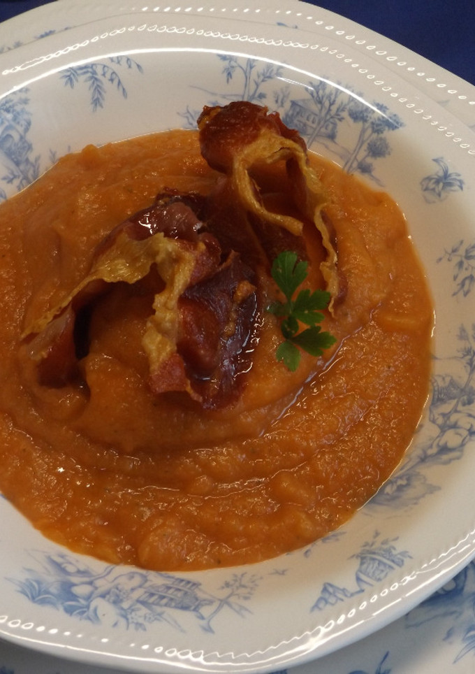 Una foto de Puré sabroso de zanahorias con cúrcuma y nuez moscada