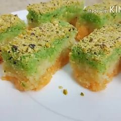 A picture of Rakhi Special Without Mava Delicious Burfi Recipe.