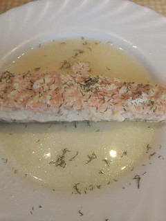 Una foto de Salmón con Mostaza y miel al horno