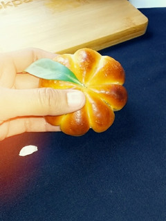 A picture of Pumpkin style stuffed buns.