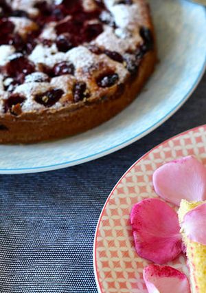 A picture of Rose petal and strawberry sandwiches.