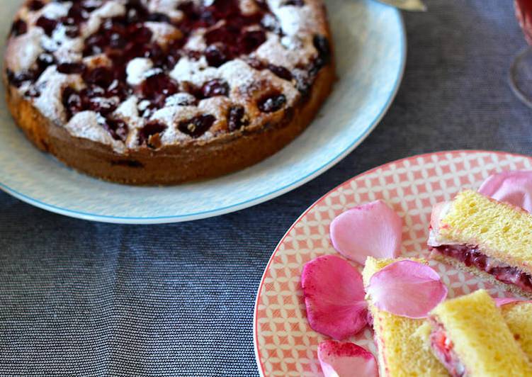 Steps to Make Quick Rose petal and strawberry sandwiches