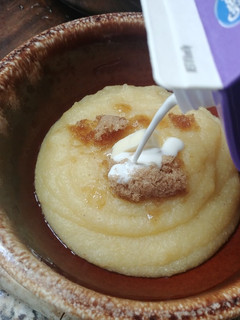 A picture of Cornmeal Breakfast Pudding.