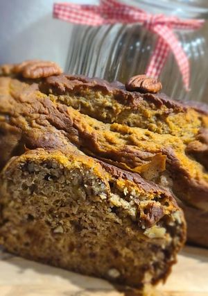 Une photo de Banana bread américain healthy