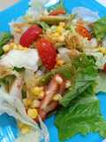 Clean Eating - Fresh Salad with Sesame Dressing