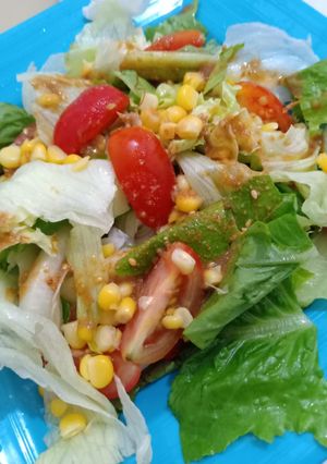 Foto resep Clean Eating - Fresh Salad with Sesame Dressing