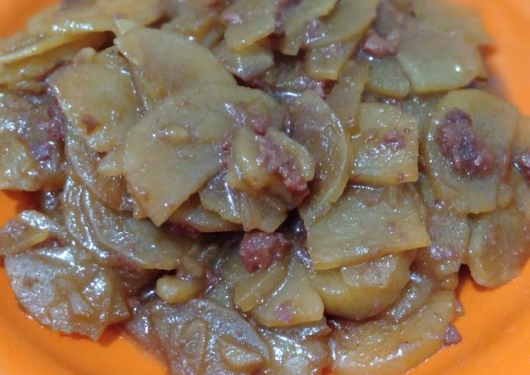 Bagaimana Cara Menyiapkan Kentang Kecap Daging Kornet Gampang Banget Resep Masakanku