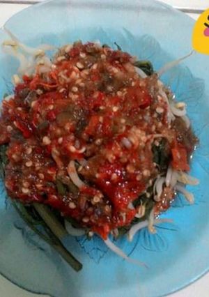Foto resep Rujak kangkung super seuhah